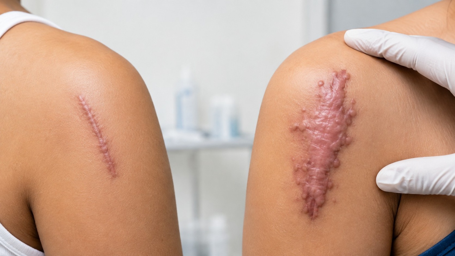 Keloid vs Hypertrophic Scar